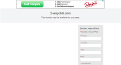 Desktop Screenshot of 5-waychili.com